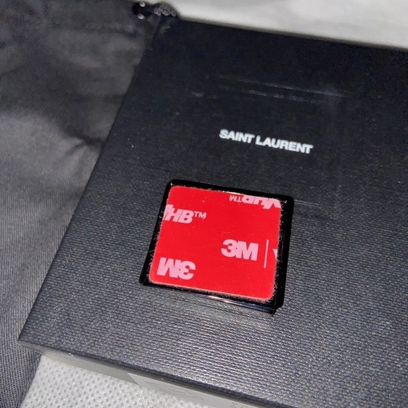 Saint Laurent Paris Brass Phone Ring OS UNI - Picture 5 of 8